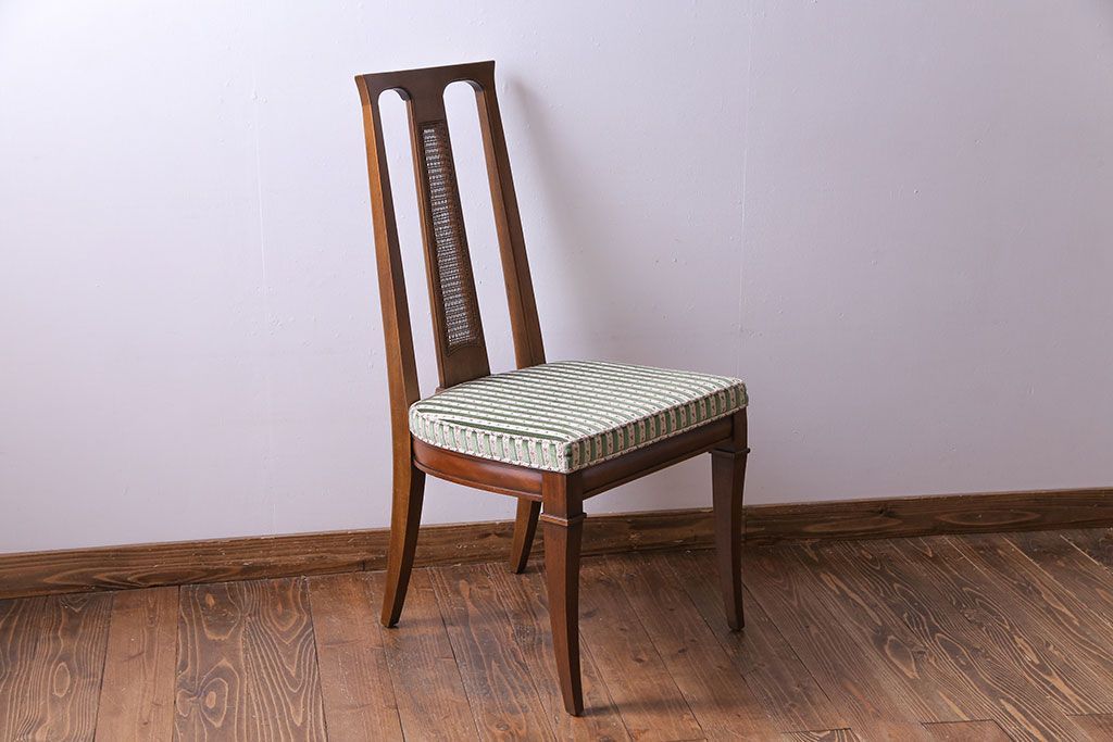 中古美品　DREXEL HERITAGE(ドレクセルヘリテイジ) TRIUNE(トライユン) サイドチェア(ダイニングチェア)(1)(定価約17万円)