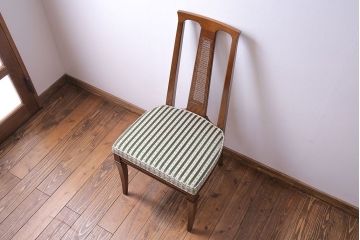 中古美品　DREXEL HERITAGE(ドレクセルヘリテイジ) TRIUNE(トライユン) サイドチェア(ダイニングチェア)(2)(定価約17万円)