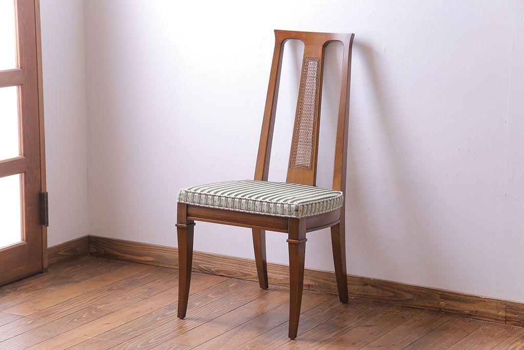 中古美品　DREXEL HERITAGE(ドレクセルヘリテイジ) TRIUNE(トライユン) サイドチェア(ダイニングチェア)(3)(定価約17万円)