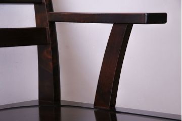 中古　北海道民芸家具　#697　落ち着きのある高座椅子(回転イス、ダイニングチェア)(1)