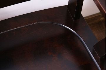 中古　北海道民芸家具　#697　落ち着きのある高座椅子(回転イス、ダイニングチェア)(1)