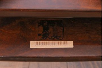 中古　北海道民芸家具　#697　落ち着きのある高座椅子(回転イス、ダイニングチェア)(1)