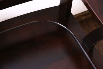中古　北海道民芸家具　#697　落ち着きのある高座椅子(回転イス、ダイニングチェア)(3)