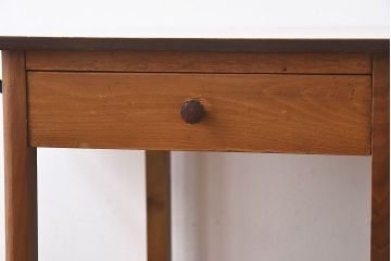 ヴィンテージ家具　イギリスビンテージ　ウォールナット　シンプルなサイドワゴン(サイドテーブル、脇机)