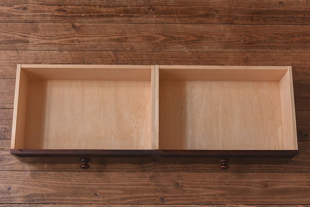 中古　美品　北海道民芸家具　落ち着いた色味のブックケース(本箱、収納棚、戸棚)(定価41万円)