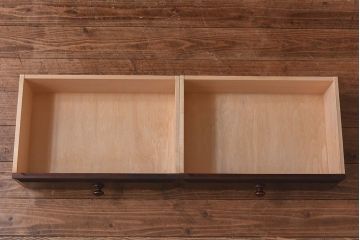 中古　美品　北海道民芸家具　落ち着いた色味のブックケース(本箱、収納棚、戸棚)(定価41万円)