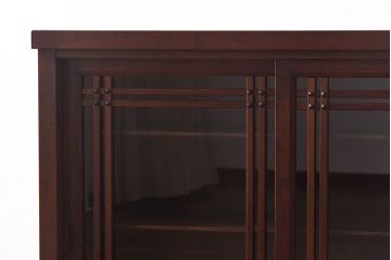 中古　民芸家具　水屋箪笥の面影を感じられる和モダンスタイルのサイドボード(収納棚、ローボード)