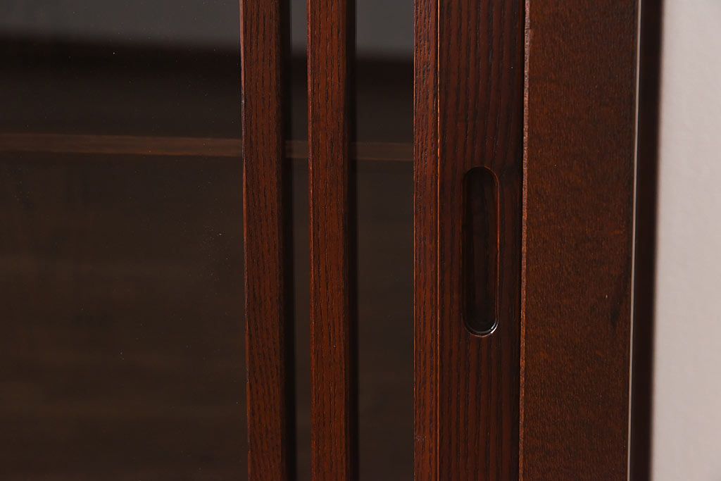 中古　民芸家具　水屋箪笥の面影を感じられる和モダンスタイルのサイドボード(収納棚、ローボード)