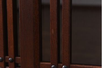 中古　民芸家具　水屋箪笥の面影を感じられる和モダンスタイルのサイドボード(収納棚、ローボード)