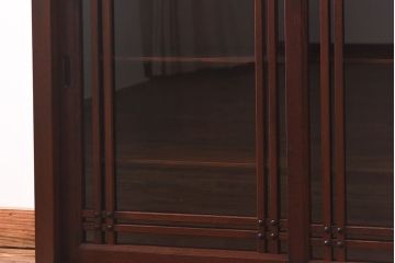 中古　民芸家具　水屋箪笥の面影を感じられる和モダンスタイルのサイドボード(収納棚、ローボード)