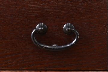 中古　民芸家具　水屋箪笥の面影を感じられる和モダンスタイルのサイドボード(収納棚、ローボード)