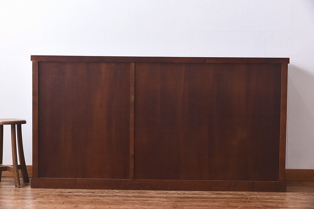 中古　民芸家具　水屋箪笥の面影を感じられる和モダンスタイルのサイドボード(収納棚、ローボード)