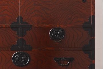 中古　駿河民芸　高級感あふれる雰囲気の重ね箪笥(衣装箪笥、引き出し)