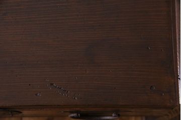アンティーク家具　和製アンティーク　松材　素朴で味わい深い風合いの文机(ローテーブル、リビングテーブル、座卓)