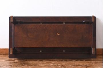 中古　北海道民芸家具　高級感漂う和モダンのローテーブル(センターテーブル)