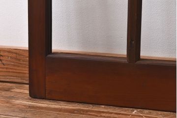 昭和レトロ　シンプルでレトロな雰囲気を漂わせるガラス戸(格子戸、引き戸)
