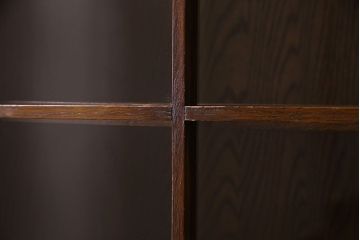 英国家具　オーク材　木のぬくもりを感じる小振りのブックケース(本箱、収納棚、飾り棚、キャビネット)