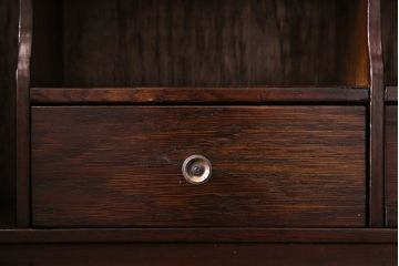 アンティーク家具　オーク材使用　渋みのある質感が魅力のライティングビューロー(簿記机、在宅ワーク、在宅用デスク)