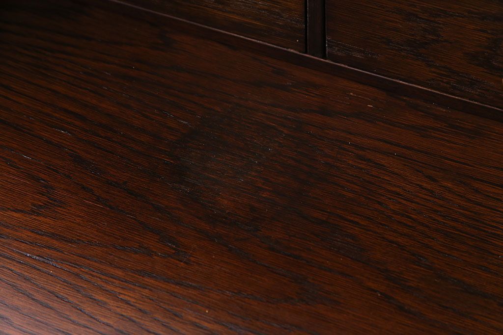 アンティーク家具　オーク材使用　渋みのある質感が魅力のライティングビューロー(簿記机、在宅ワーク、在宅用デスク)