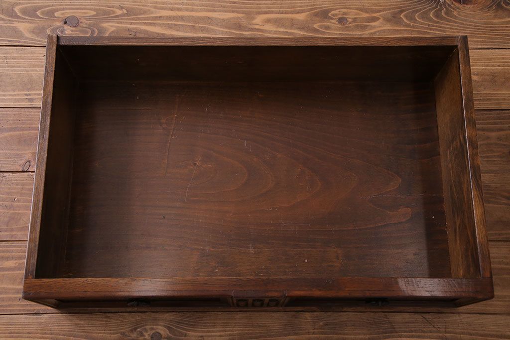 アンティーク家具　オーク材使用　渋みのある質感が魅力のライティングビューロー(簿記机、在宅ワーク、在宅用デスク)