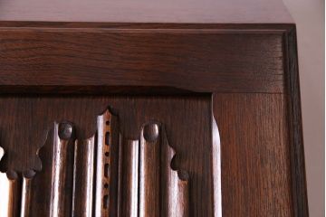 アンティーク家具　オーク材使用　渋みのある質感が魅力のライティングビューロー(簿記机、在宅ワーク、在宅用デスク)