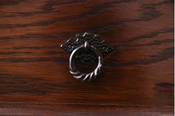 アンティーク家具　オーク材使用　渋みのある質感が魅力のライティングビューロー(簿記机、在宅ワーク、在宅用デスク)