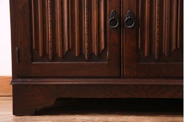 アンティーク家具　オーク材使用　渋みのある質感が魅力のライティングビューロー(簿記机、在宅ワーク、在宅用デスク)