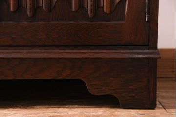 アンティーク家具　オーク材使用　渋みのある質感が魅力のライティングビューロー(簿記机、在宅ワーク、在宅用デスク)