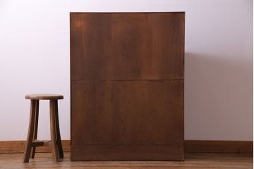 アンティーク家具　オーク材使用　渋みのある質感が魅力のライティングビューロー(簿記机、在宅ワーク、在宅用デスク)