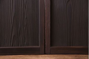 昭和初期　経年による風合いが魅力のガラス戸(建具、引き戸)2枚セット