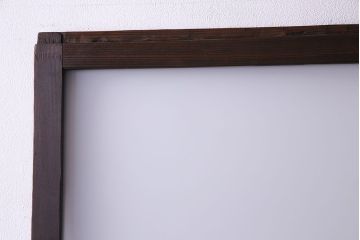 昭和初期　経年による風合いが魅力のガラス戸(建具、引き戸)2枚セット