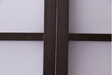 昭和初期　経年による風合いが魅力のガラス戸(建具、引き戸)2枚セット