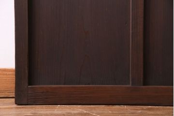 昭和初期　経年による風合いが魅力のガラス戸(建具、引き戸)2枚セット