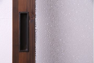 昭和初期　ダイヤガラス　木の風合いが味わい深いガラス戸(引き戸、建具)