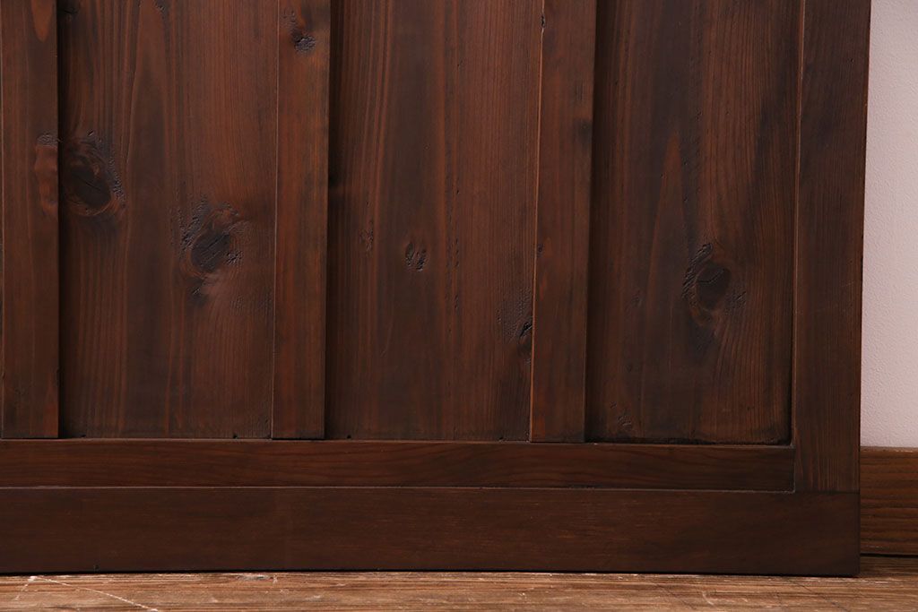 昭和初期　ダイヤガラス　木の風合いが味わい深いガラス戸(引き戸、建具)