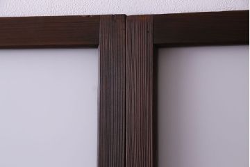 大正ロマン　色ガラス入り!上品な和モダン空間におすすめのガラス戸(引き戸、建具)2枚セット