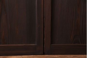 大正ロマン　色ガラス入り!上品な和モダン空間におすすめのガラス戸(引き戸、建具)2枚セット