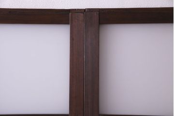 大正ロマン　色ガラス入り!上品な和モダン空間におすすめのガラス戸(引き戸、建具)2枚セット