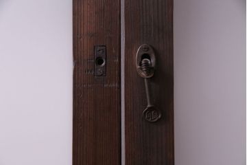 大正ロマン　色ガラス入り!上品な和モダン空間におすすめのガラス戸(引き戸、建具)2枚セット