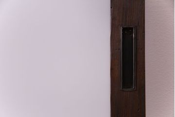 大正ロマン　色ガラス入り!上品な和モダン空間におすすめのガラス戸(引き戸、建具)2枚セット