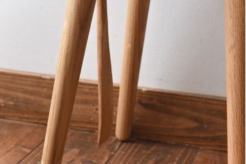 展示美品　日進木工　ac-cent(アク・セント)　STEP STEP　靴べら付スツール