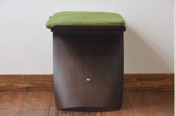 中古　美品　天童木工　S-0521RW-ST　柳宗理　専用クッション付き　バタフライスツール