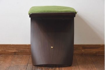 中古　美品　天童木工　S-0521RW-ST　柳宗理　専用クッション付き　バタフライスツール
