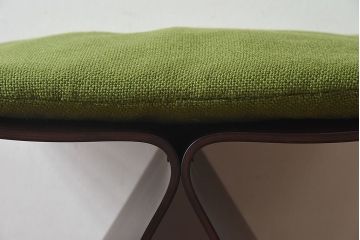 中古　美品　天童木工　S-0521RW-ST　柳宗理　専用クッション付き　バタフライスツール