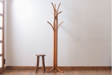 アンティーク雑貨　中古　天童木工　ALBERO　T-4107MP-CH　メープル材　奥山清行(KEN OKUYAMA)　コートハンガー