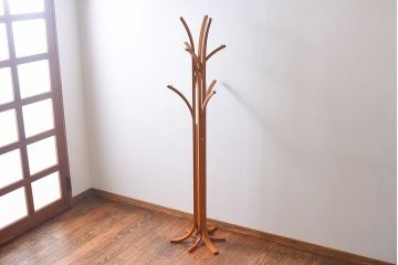 アンティーク雑貨　中古　天童木工　ALBERO　T-4107MP-CH　メープル材　奥山清行(KEN OKUYAMA)　コートハンガー