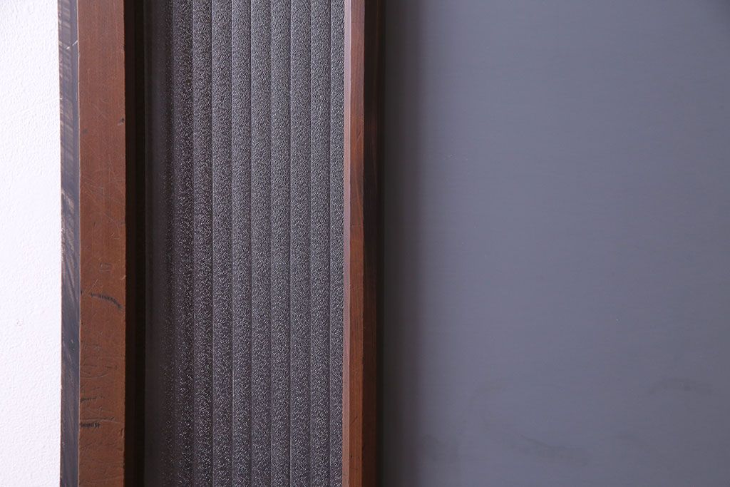 和製アンティーク　色ガラス入り!木のぬくもりを活かしたガラス戸(引き戸、建具)