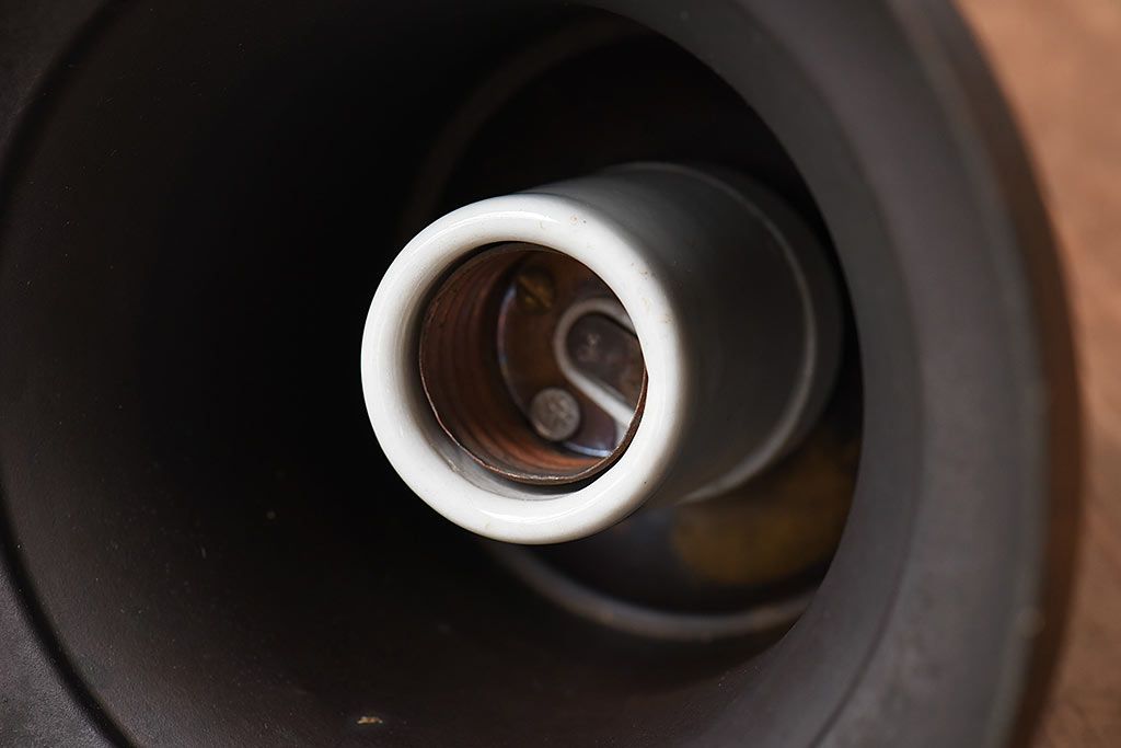 昭和レトロ ぽってりとしたフォルムが素朴な味わいのペンダントライト(天井照明、吊り下げ照明)(1)