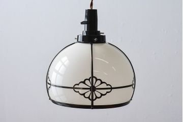 大正ロマン　和の雰囲気高まる柄のシェード(天井照明、吊り下げ照明)