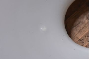 昭和レトロ　シンプルな白い笠が魅力的なシェード(電笠)(1)